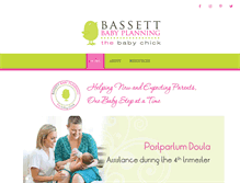 Tablet Screenshot of bassettbabyplanning.com